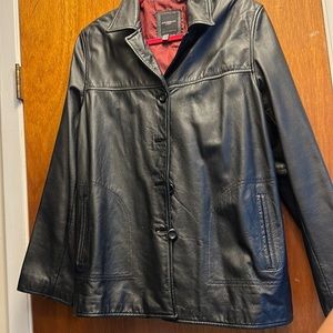 Colebrooke & co black leather jacket